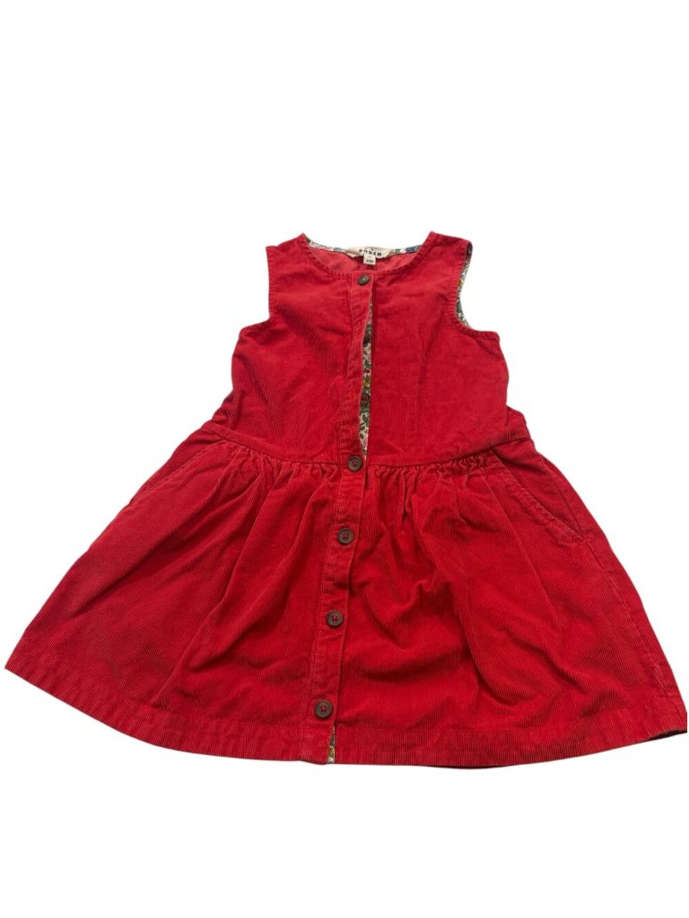 Mini Boden Corduroy Pinafore Dress - Picture 2 of 8